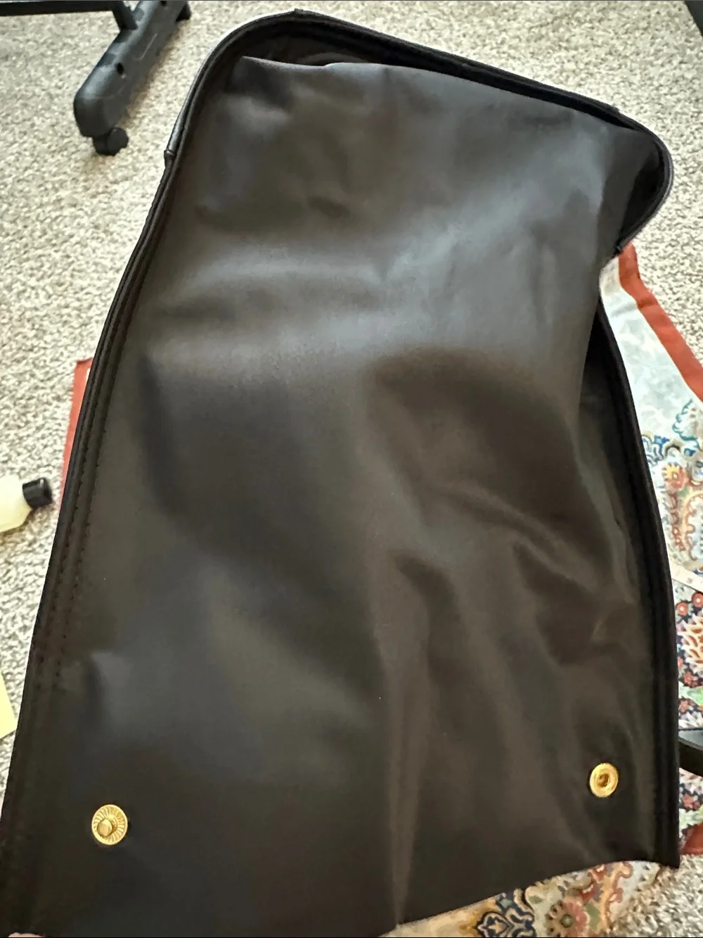 Tory Burch Black Nylon Tote with Logo Detail